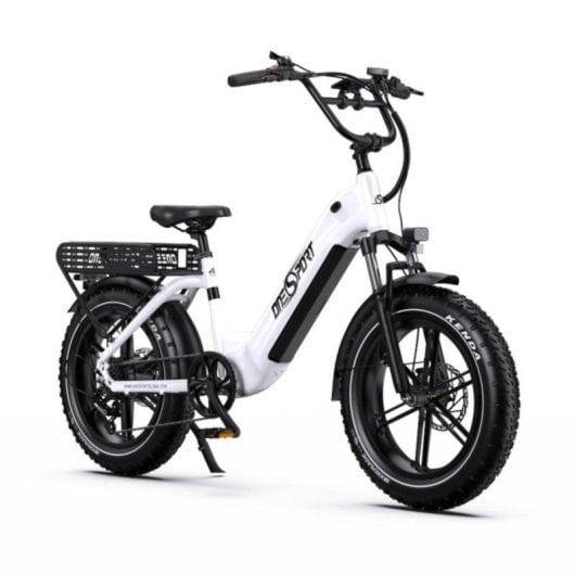 Bicicleta Elétrica OT08 Motor 500W Bateria 48V 18Ah Suspensão Dupla Pneus 20 x 4.0 Polegadas Travões Hidráulicos
