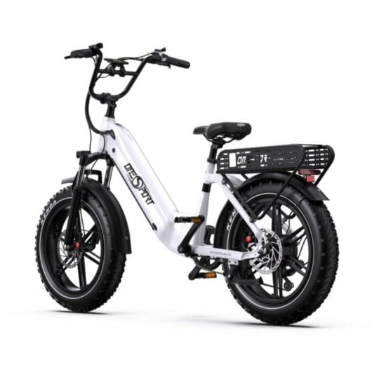 Bicicleta Elétrica OT08 Motor 500W Bateria 48V 18Ah Suspensão Dupla Pneus 20 x 4.0 Polegadas Travões Hidráulicos