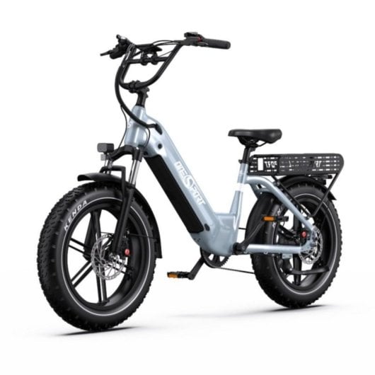 Bicicleta elétrica OT08 motor 500 W 48 V 18 Ah pneus 20 x 4.0 travões hidráulicos