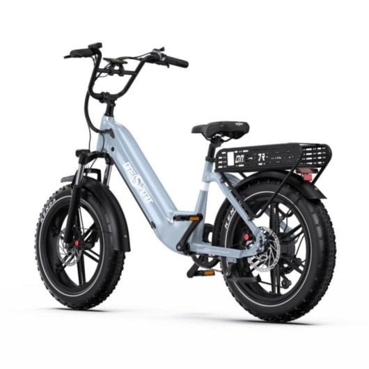 Bicicleta elétrica OT08 motor 500 W 48 V 18 Ah pneus 20 x 4.0 travões hidráulicos