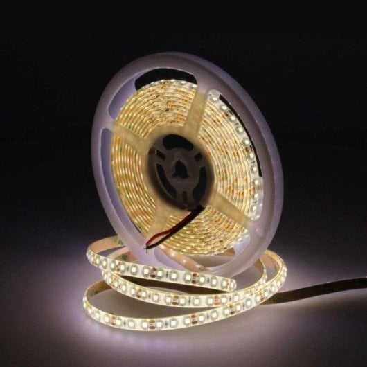 Fita LED JANDEI SMD2835 5m 120LEDs/m IP65 Flexível com Transformador 12VDC 60W