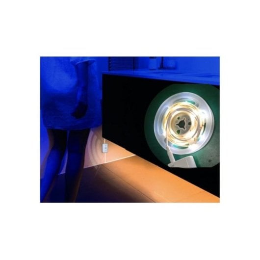Tira LED recargable con sensor de movimiento PIR 1 metro 30 LED USB 3000K