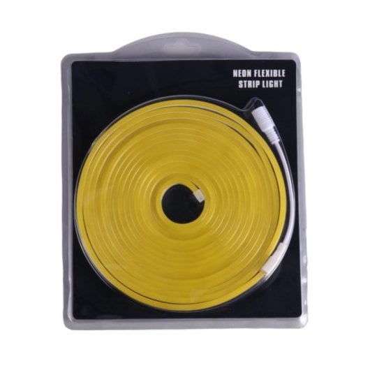 Tira LED Neon Flexible Amarillo IP65 5m 120 LED/m 9W/m Corte 2,5cm 12V DC