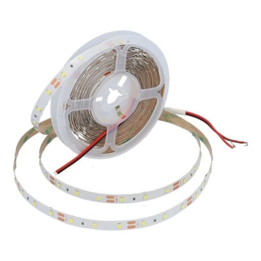 Tira LED interior SMD2835 blanca natural 3000K 60 LEDs por metro flexible corte bobina 5 m
