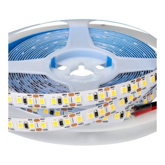Tira LED SMD2835 12VDC 14.4W/m 3000K 5 metros 168 LEDs/m PCB 8mm CRI 80+