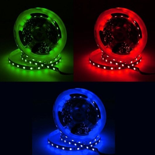 Tira LED interior 5 metros SMD5050 RGB 24V flexible 60 LEDs/m IP20