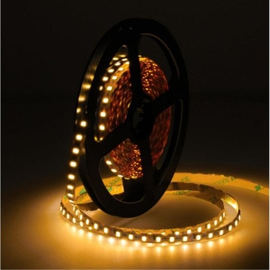 Tira LED SMD2835 Blanca Cálida 3000K 120 LED/m 9.6W/m 6mm Corte 25mm