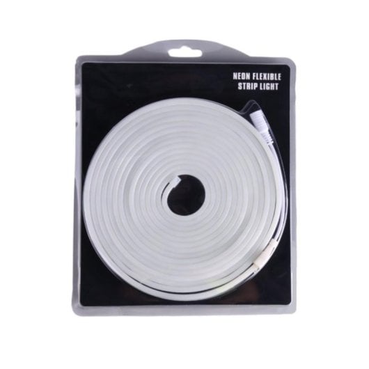 Tira LED Neon Flexible IP65 Blanco Cálido 12V 5m 120LED/m Corte 2,5cm