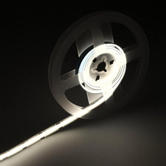 Tira LED COB 5V USB 2 metros con dimmer corte cada 2,5 cm luz blanca fría 6000K