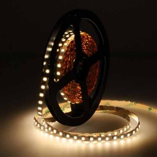 Tira LED SMD2835 120 LED/m 6mm Corte cada 25mm Luz Blanca Neutra 4200K 9.6W/m