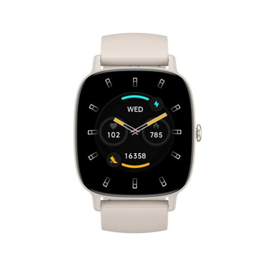 Smartwatch Ksix Pulse, ecrã de 1,83", bateria com duração de 7 dias, modo desporto e saúde, chamadas, IP68, bege