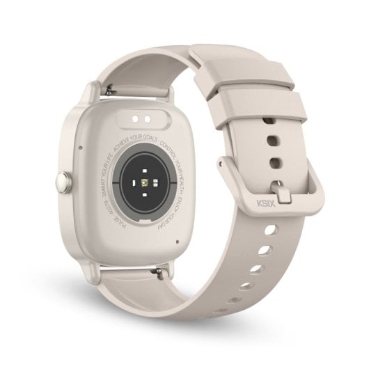Smartwatch Ksix Pulse, ecrã de 1,83", bateria com duração de 7 dias, modo desporto e saúde, chamadas, IP68, bege