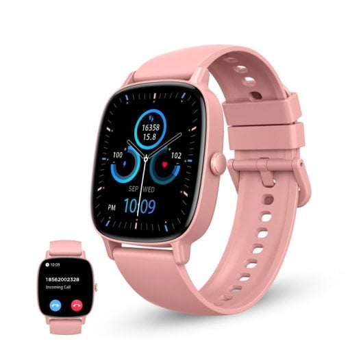 Smartwatch Ksix Pulse, ecrã de 1,83", bateria com duração de 7 dias, modo desporto e saúde, chamadas, proteção IP68, rosa