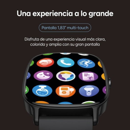 Ksix Pulse Smartwatch, Pantalla 1.83", Autonomía 7 Días, Modo Deporte Y Salud, Llamadas, Ip68, Rosa
