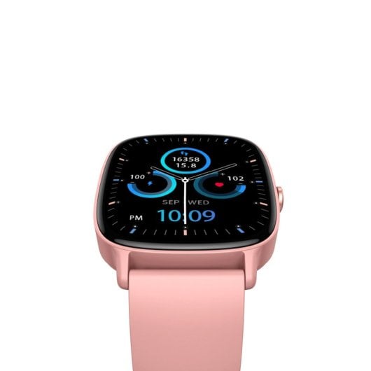 Smartwatch Ksix Pulse, ecrã de 1,83", bateria com duração de 7 dias, modo desporto e saúde, chamadas, proteção IP68, rosa