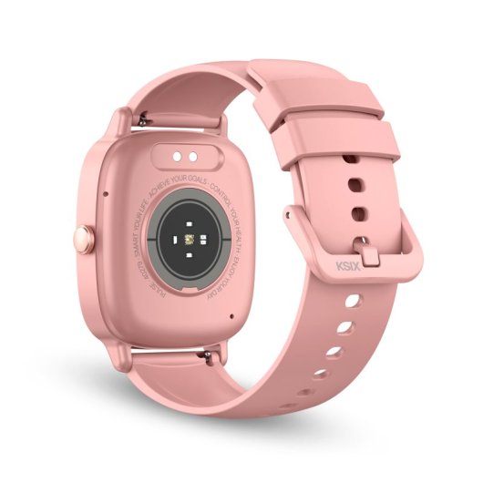 Smartwatch Ksix Pulse, ecrã de 1,83", bateria com duração de 7 dias, modo desporto e saúde, chamadas, proteção IP68, rosa