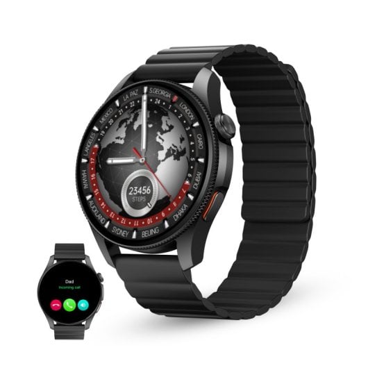 Ksix Horizon Smartwatch, Gps, Pantalla Amoled 1.43", Autonomía 10 Días, Brújula Digital, 3 Atm, Modo Deporte Y Salud, Ne