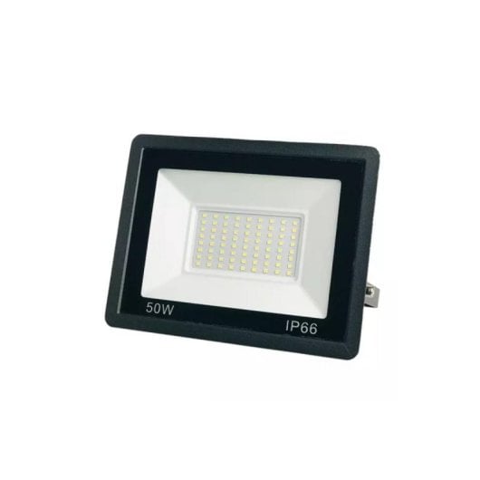 Faretto proiettore LED Slim nero 50W luce fredda 6000K angolo 120° IP66
