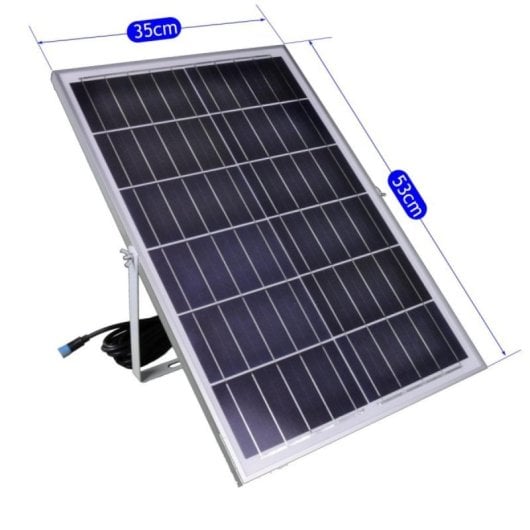 Proyector LED Solar NATURE 200W 1250 lúmenes batería litio panel separado