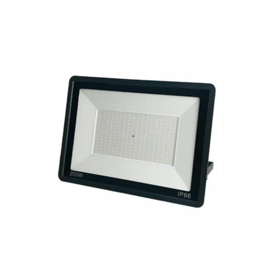 Foco proyector LED Slim 200W Sanan SMD2835 IP66 6000K negro ángulo 120°
