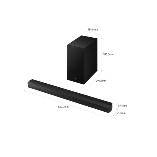 Barra de sonido Samsung HW-B650F/ZF Bluetooth 370W Q-Symphony Subwoofer Voice Enhance