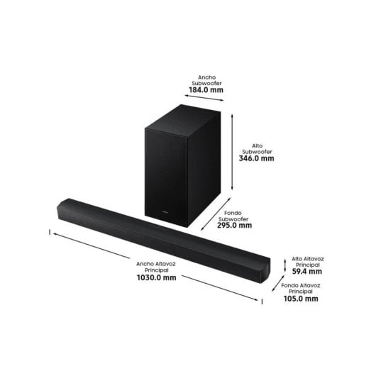 Barra de sonido Samsung HW-B650F/ZF Bluetooth 370W Q-Symphony Subwoofer Voice Enhance