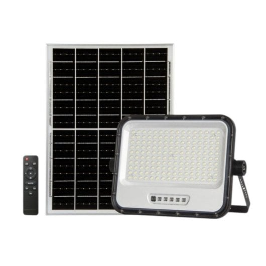 Proyector LED Solar 300W 160 Leds SMD2835 IP65 con Mando y Panel Monocristalino