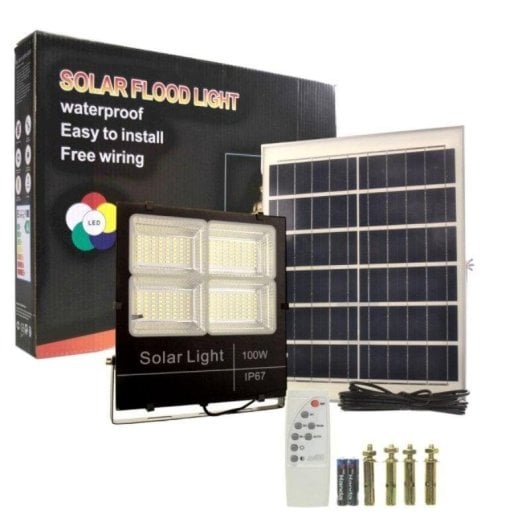 Proiettore LED JANDEI JNL-74411 100W 224 LED 850 lm IP67 Pannello Solare Separato