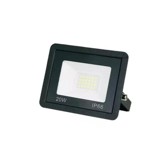 Foco Proyector LED Slim 20W Negro IP66 6000K 120° Exterior Interior