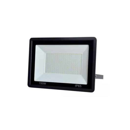 Proyector LED Slim 150W IP66 luz blanco frío 6000K aluminio negro
