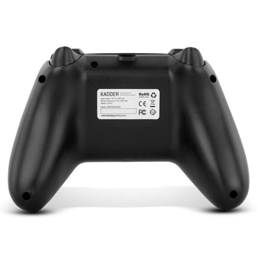 Gamepad Krom Kadoer Bluetooth v5.0 Doppia Vibrazione Turbo PC Switch Android iOS Nero
