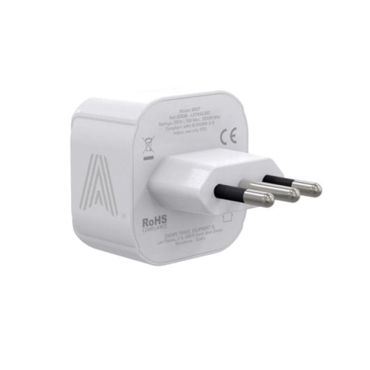 Adaptador de Enchufe Universal Europa a Italia Compacto Multienchufe Tipo C y F