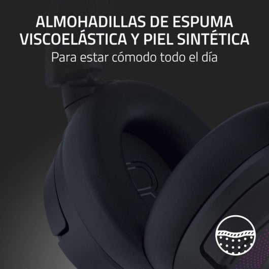Razer Kraken Kitty V3 Pro Headset Sem Fios HyperSpeed com RGB, Orelhas e THX Spatial Audio Preto