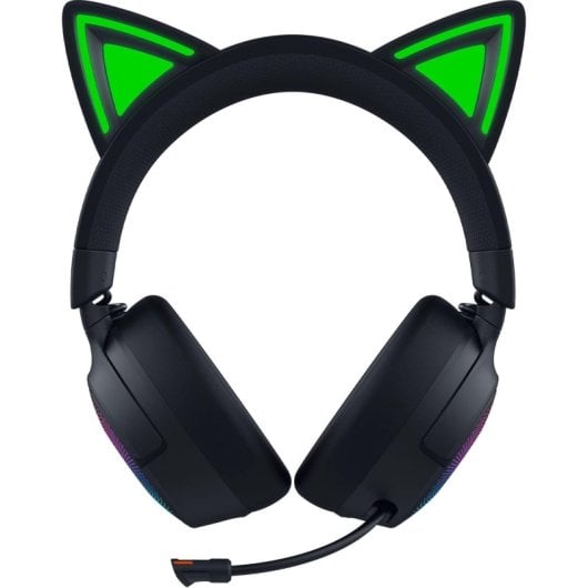 Razer Kraken Kitty V3 Pro Headset Sem Fios HyperSpeed com RGB, Orelhas e THX Spatial Audio Preto