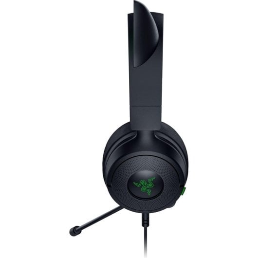 Auriculares Gaming Razer Kraken Kitty V3 X con cable orejas de gatito micrófono cardioide 40 mm negro