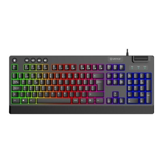 UNYKAch UK594009 Conjunto Gaming Teclado Membrana RGB + Rato 7200 DPI + Headset + Tapete XL (PT)