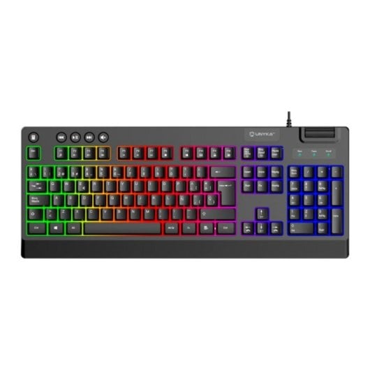UNYKAch UK594008 Conjunto Gaming Teclado Membrana RGB + Rato + Headset + Tapete XL (ES)