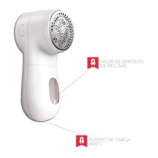 Quitapelusas eléctrico Remov3 3 velocidades, pantalla LED, batería 1200 mAh, USB-C