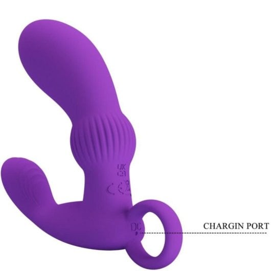 Masajeador de Próstata Pretty Love Vibratorio 12 Funciones Resistente al Agua Silicona