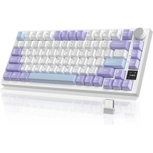 Mechanische Tastatur Ajazz AK820 PRO ANSI Smart TFT Display RGB Hot-Swap Wireless