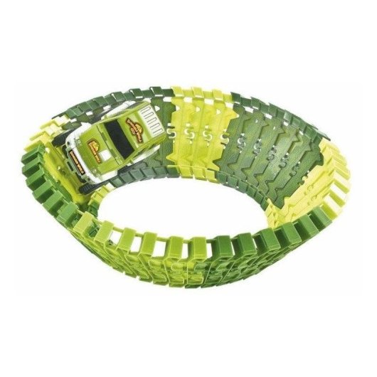 Flexibler Dinosaurier-Circuit Storex 48 Teile Modular mit Zubehör und Automatischem Auto