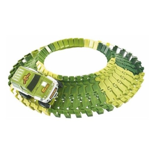Flexibler Dinosaurier-Circuit Storex 48 Teile Modular mit Zubehör und Automatischem Auto