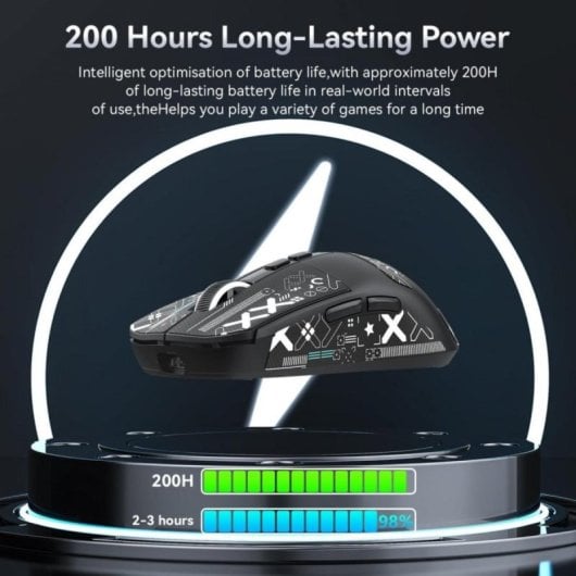 Ratón ultraligero con cable 49 g para gaming
