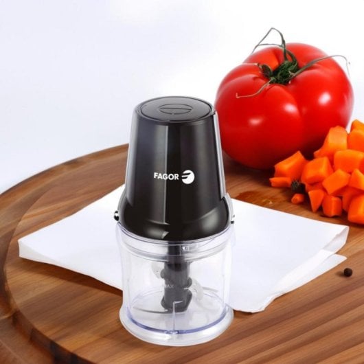 Picadora Fagor EasyCut FGE07001 0,5 L 400W Double lame Inox Noir