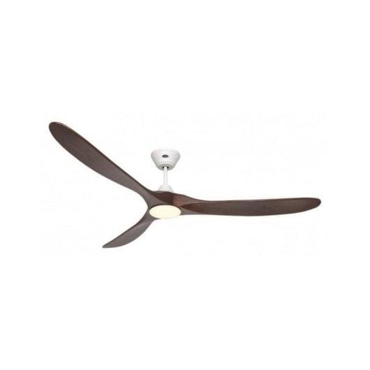 Ventilador de techo CasaFan 318078 blanco DC aspas nogal diametro 180 cm mando a distancia