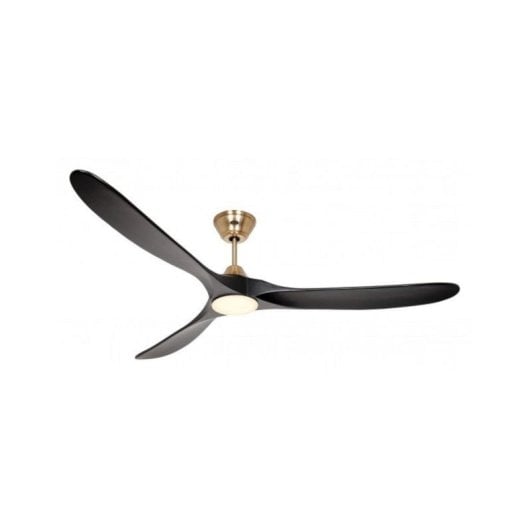 Ventilador de techo CasaFan 318066 ECO Genuino-L DC 180 cm Latón Cepillado Negro Mando a Distancia