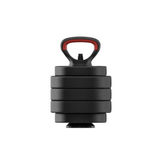 Kit de musculation Ksix 20 kg, haltères, disques, barre, kettlebell, noir