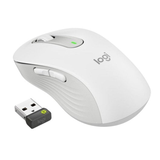 Souris Logitech sans fil 4000 DPI SmartWheel Bluetooth, main droite, blanc