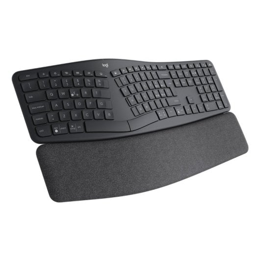 Teclado semimecánico Logitech ERGO K860 Business Layout IT ergonómico inalámbrico grafito
