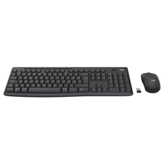 Tastiera a membrana Logitech 920-012069 Layout IT con mouse wireless grafite